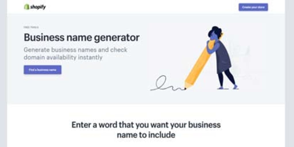Shopify Business Name Generator.