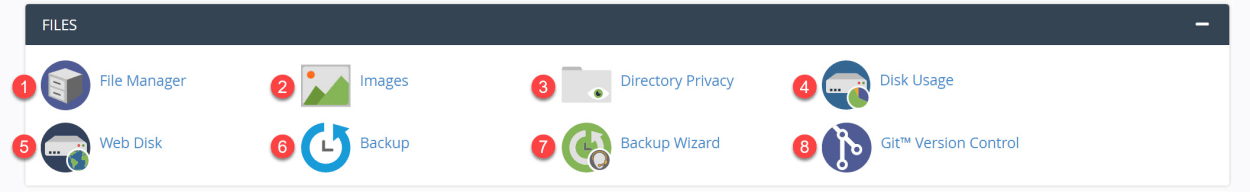 cPanel Files Panel